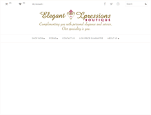 Tablet Screenshot of elegantxpressions.com